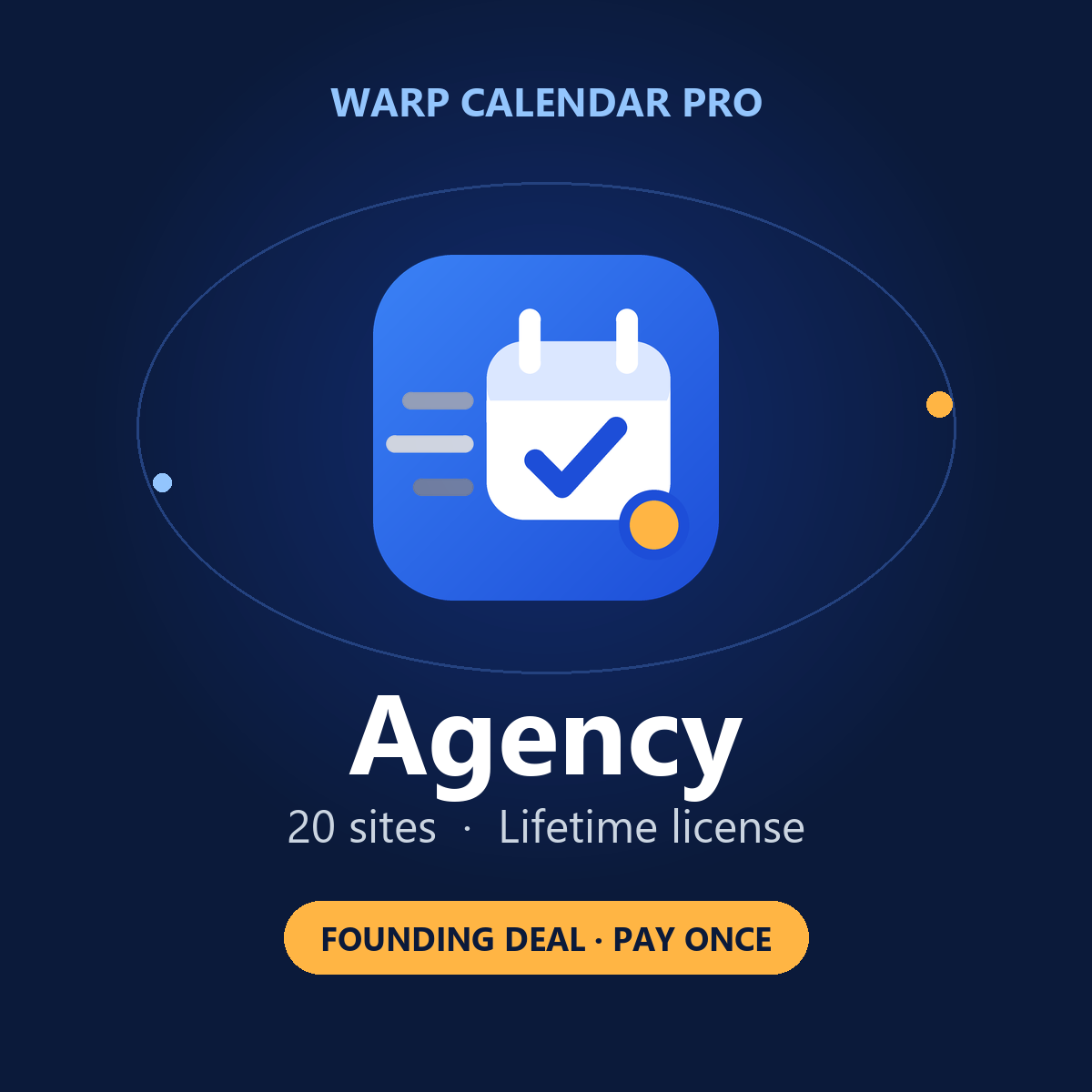 Warp Calendar Pro: Agency Lifetime