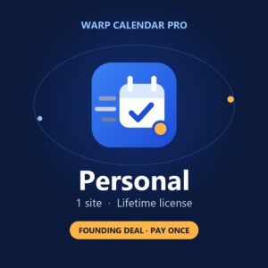Warp Calendar Pro: Personal Lifetime