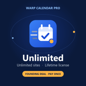 Warp Calendar Pro: Unlimited Lifetime